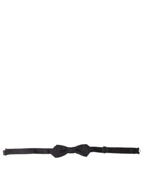 Dolce & Gabbana Elegant Silk Black Bow Tie