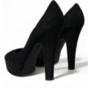 Dolce & Gabbana Black Suede Heeled Pumps Sophistication - Image 4