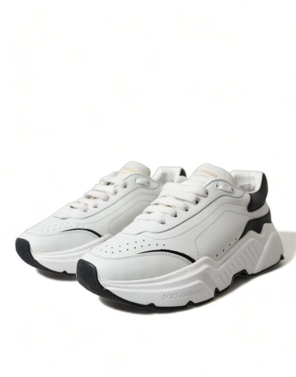 Dolce & Gabbana Chic Black & White Daymaster Leather Sneakers - Image 3