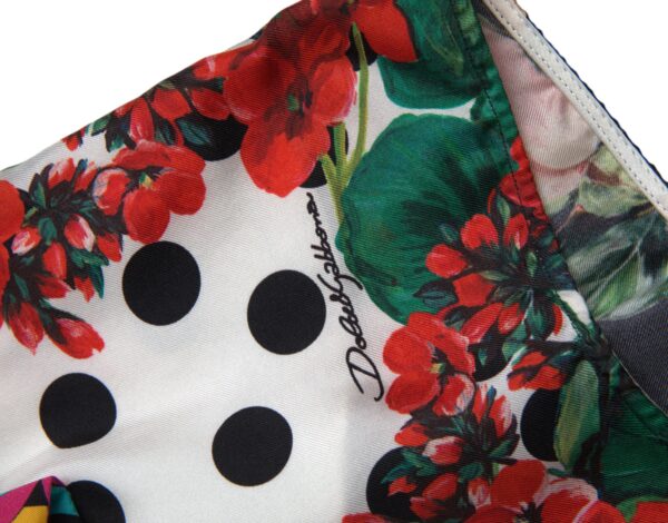 Dolce & Gabbana Multicolor Silk High Waist Hot Pants - Image 6