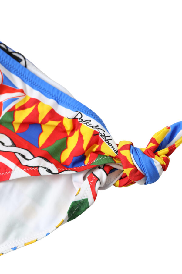 Dolce & Gabbana Multicolor Carretto Print Bikini Bottom - Image 2