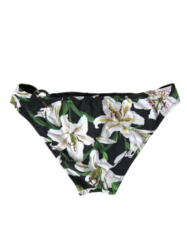 Dolce & Gabbana Elegant Floral Print Bikini Bottoms - Swim In Style - Image 3