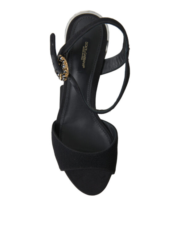 Dolce & Gabbana Elegant Ankle Strap Sandals with Mirror Heels - Image 2