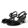 Dolce & Gabbana Elegant Ankle Strap Sandals with Mirror Heels - Image 4