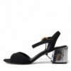 Dolce & Gabbana Elegant Ankle Strap Sandals with Mirror Heels - Image 6