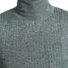 Dolce & Gabbana Elegant Green Turtleneck Pullover Sweater - Image 4
