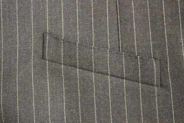 Dolce & Gabbana Elegant Gray Striped Dress Vest - Image 8