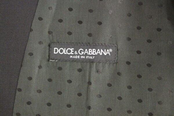 Dolce & Gabbana Elegant Black Wool Formal Dress Vest - Image 6