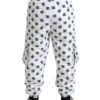 Dolce & Gabbana Chic White Jogger Pants with Iconic DG Print - Image 3