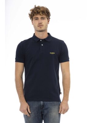 Baldinini Trend Blue Cotton Men Polo