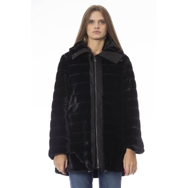 Baldinini Trend Black Polyester Women Jacket - Image 4