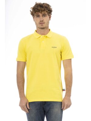 Baldinini Trend Yellow Cotton Men Polo Shirt