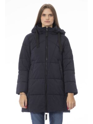 Baldinini Trend Blue Polyester Women Jacket