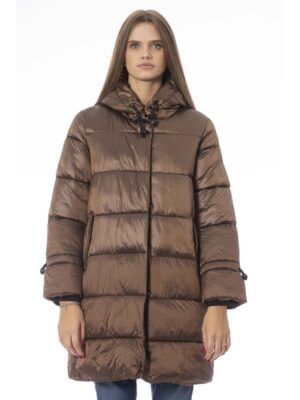 Baldinini Trend Brown Nylon Women Jacket