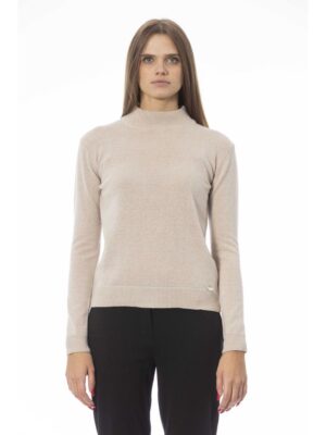 Baldinini Trend Beige Cashmere Women Sweater