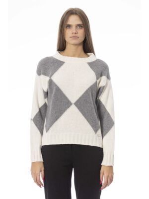 Baldinini Trend Gray Wool Women Sweater