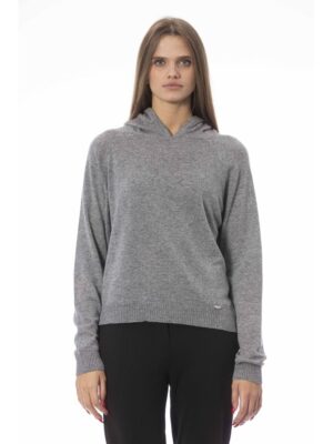 Baldinini Trend Gray Wool Women Sweater