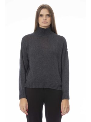 Baldinini Trend Gray Wool Women Sweater