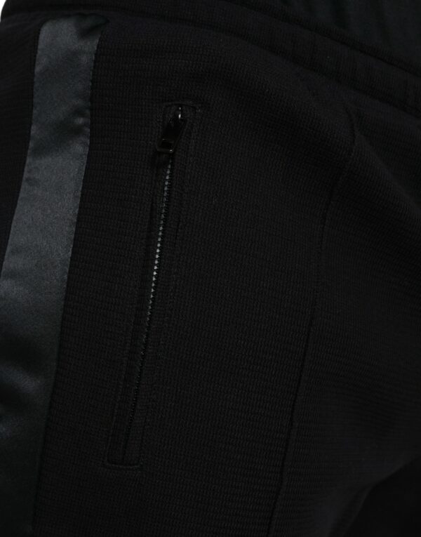 Dolce & Gabbana Elegant Black Cotton Blend Jogger Pants - Image 4