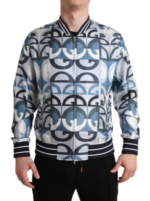 Dolce & Gabbana Multicolor Silk Bomber Jacket - Classic Elegance