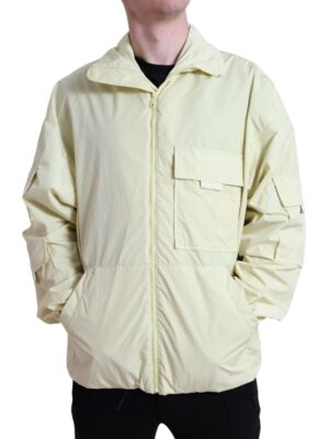 Dolce & Gabbana Elegant Yellow Windbreaker Jacket