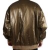 Dolce & Gabbana Elegant Bronze Bomber Jacket - Image 3