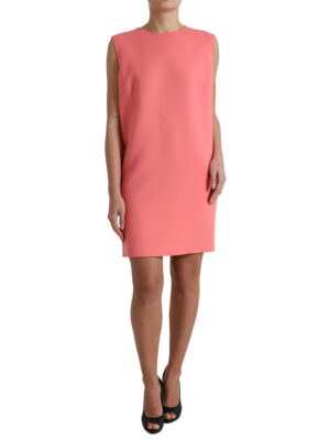 Dolce & Gabbana Chic Pink Sleeveless Shift Mini Dress