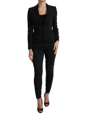 Dolce & Gabbana Chic Wool Blend Peak Lapel Blazer