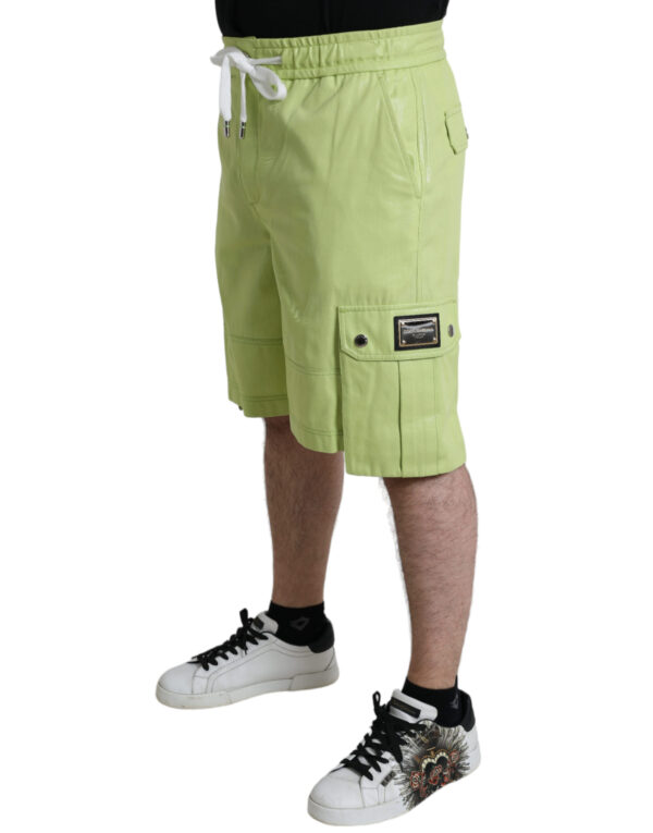 Dolce & Gabbana Chic Light Green Cotton Bermuda Shorts - Image 3