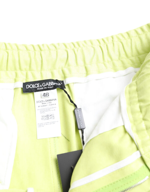 Dolce & Gabbana Chic Light Green Cotton Bermuda Shorts - Image 6