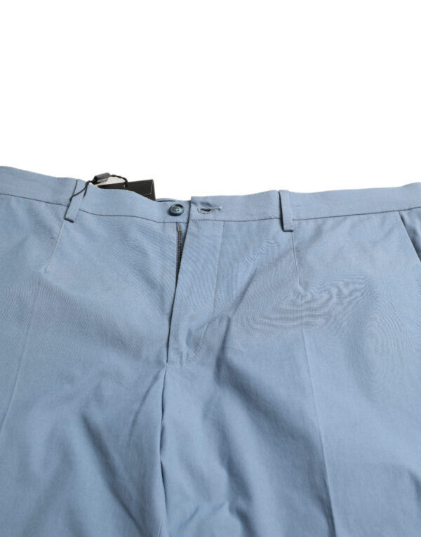 Dolce & Gabbana Sky Blue Cotton Bermuda Shorts - Image 3