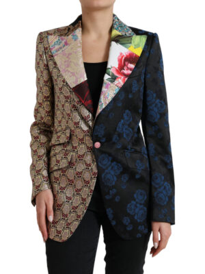 Dolce & Gabbana Elegant Multicolor Patchwork Blazer