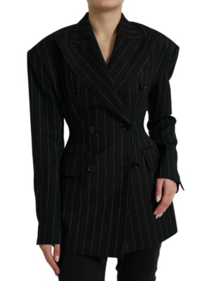 Dolce & Gabbana Elegant Striped Virgin Wool Blazer