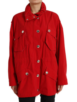 Dolce & Gabbana Elegant Red Long Sleeve Jacket