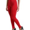 Dolce & Gabbana Elegant High Waist Red Leggings - Image 2