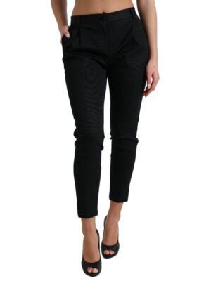 Dolce & Gabbana Chic High Waist Skinny Cropped Pants