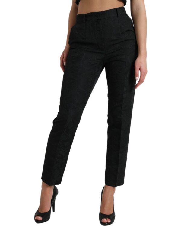 Dolce & Gabbana High Waist Tapered Elegance Pants - Image 2