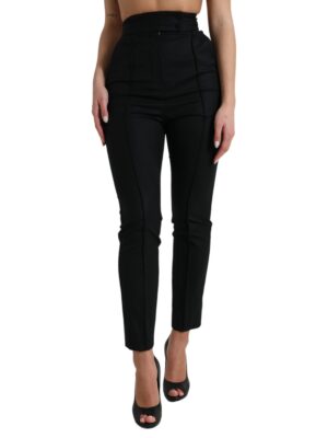 Dolce & Gabbana Elegant High Waist Tapered Wool Pants