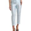 Dolce & Gabbana Chic Sky Blue High Waist Cropped Pants