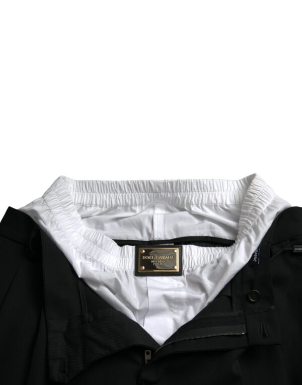 Dolce & Gabbana Elegant Black Wool Dress Pants - Image 5