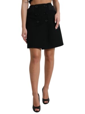 Dolce & Gabbana Elegant High-Waist A-Line Mini Skirt