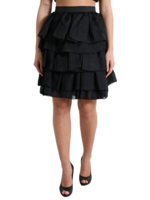 Dolce & Gabbana Elegant Tiered A-Line Mini Skirt