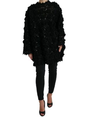 Dolce & Gabbana Sequin Embellished Black Pullover