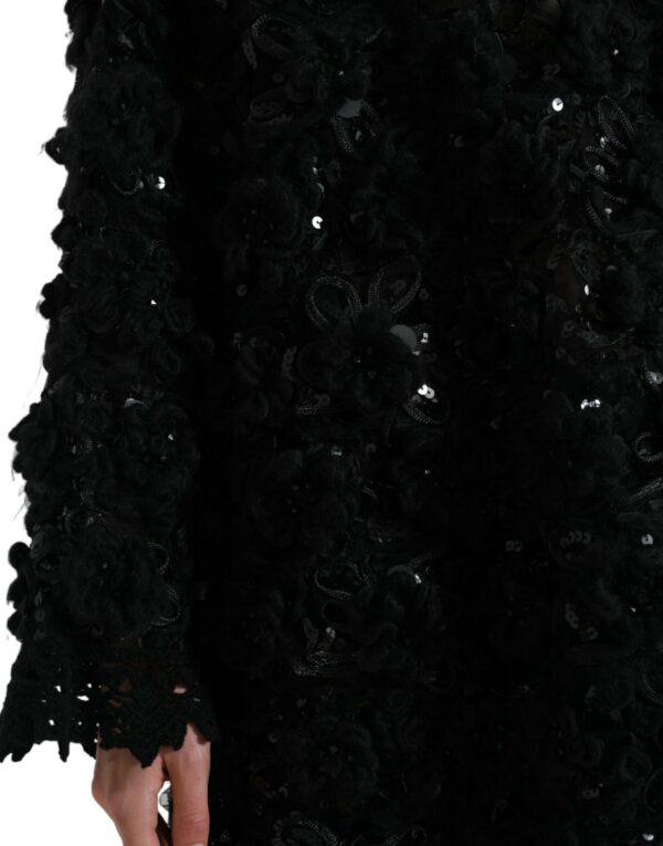 Dolce & Gabbana Sequin Embellished Black Pullover - Image 5