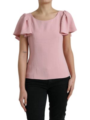 Dolce & Gabbana Chic Pink Bell Sleeve Top