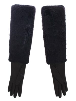Dolce & Gabbana Elegant Elbow Length Leather Gloves