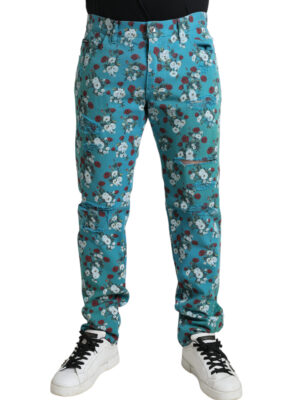 Dolce & Gabbana Chic Floral Skinny Denim Jeans