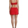 Dolce & Gabbana Exquisite Red Cut Out Bodycon Mini Dress - Image 3