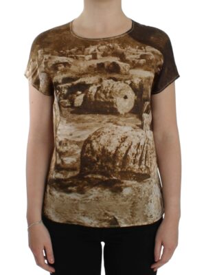 Dolce & Gabbana Enchanted Sicily Taormina Print Silk Blouse