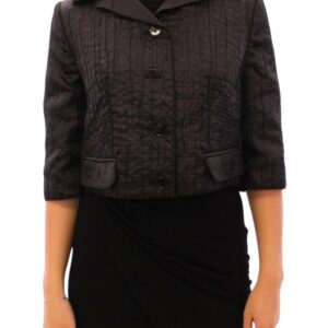 Dolce & Gabbana Elegant Black Bolero Shrug Jacket